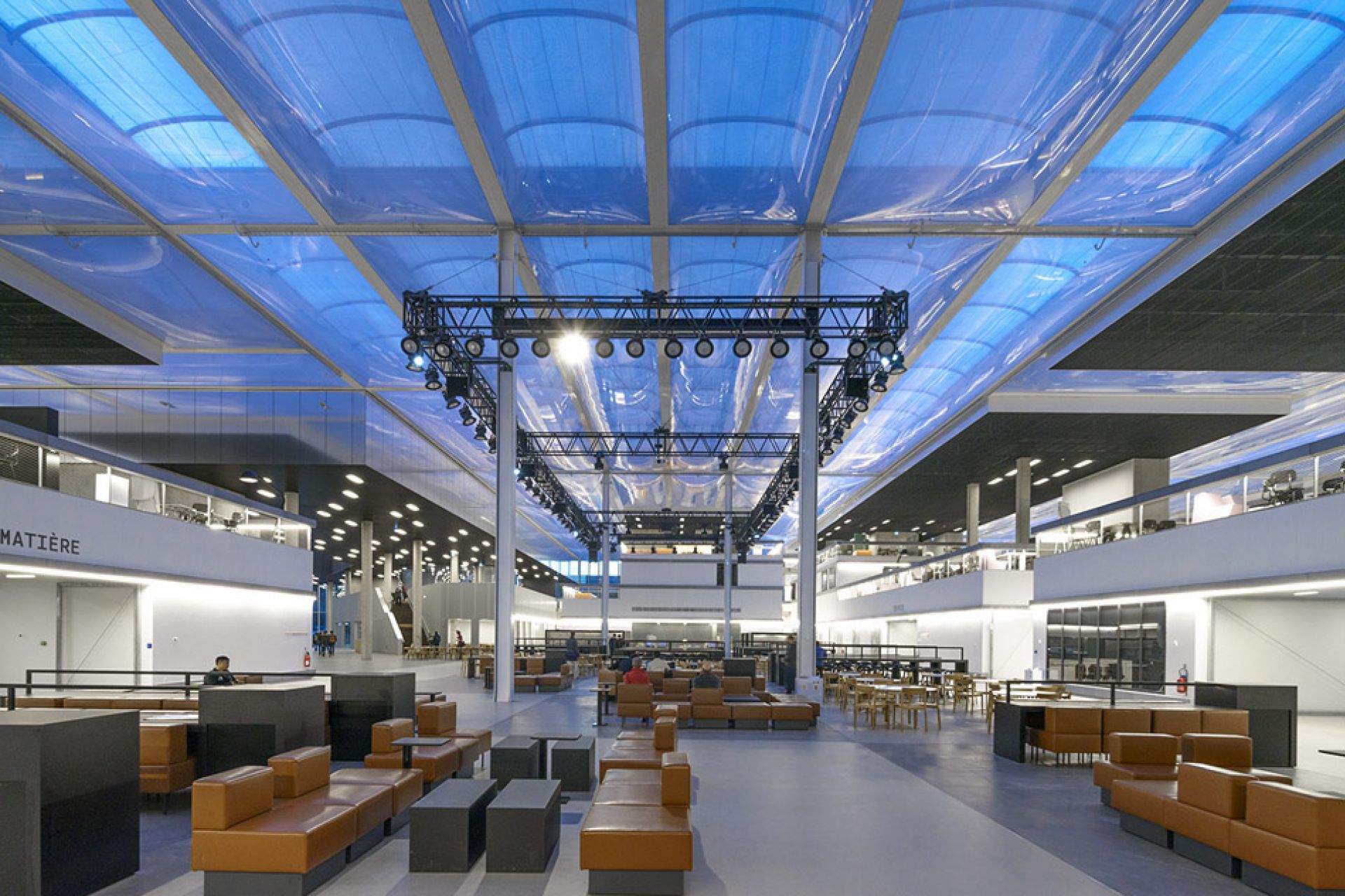 Transparent ETFE cushions cover